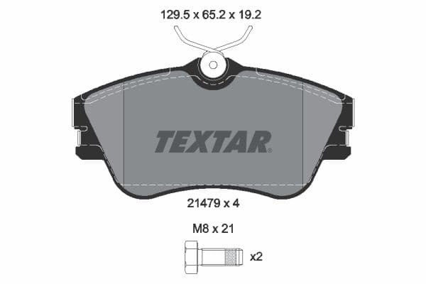 set placute frana,frana disc TEXTAR Q+ 2147902