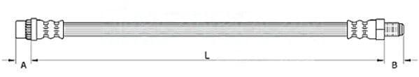 Furtun frana METZGER AUTOTEILE 4110924