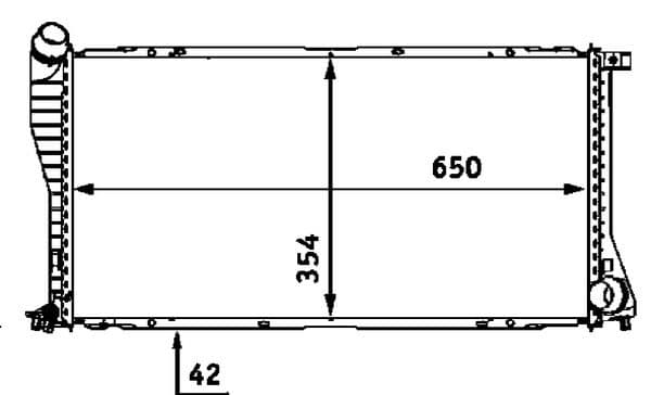 Radiator, racire motor MAHLE BEHR CR 288 000S