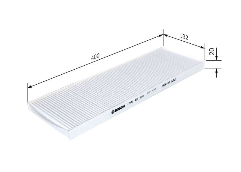 Filtru, aer habitaclu BOSCH 1 987 431 210
