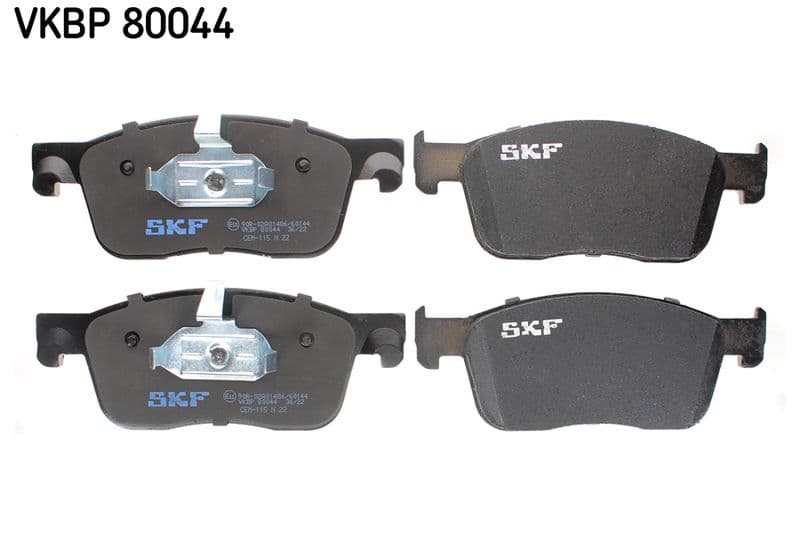 set placute frana,frana disc SKF VKBP 80044