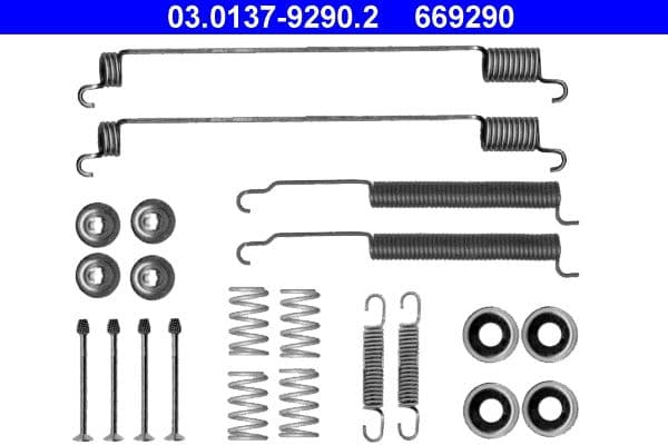 Set accesorii, sabot de frana ATE 03.0137-9290.2