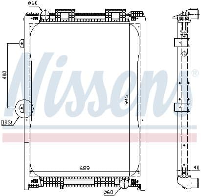 Radiator, racire motor NISSENS 62870A