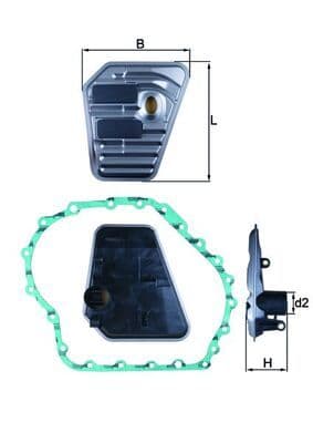 Filtru hidraulic, cutie de viteze automata MAHLE HX 167D