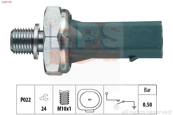 Senzor presiune ulei EPS Made in Italy - OE Equivalent 1.800.139