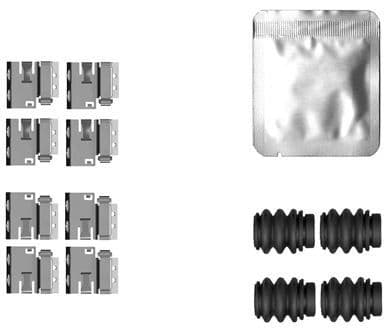 Set accesorii, placute frana TEXTAR 82561600