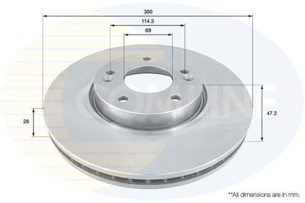Disc frana COMLINE ADC1092V
