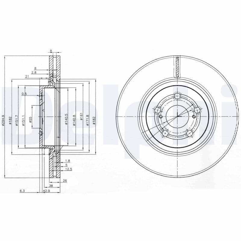 Disc frana DELPHI BG3914