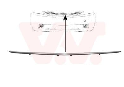 Banda de protectie, grila radiator VAN WEZEL 5466519