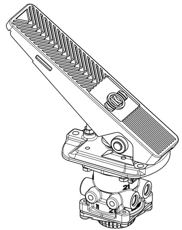 Supapa frana, frana de serviciu KNORR-BREMSE K124008N00