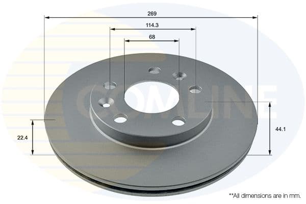 Disc frana COMLINE ADC2730V