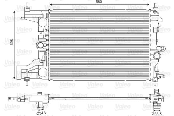 Radiator, racire motor VALEO 701594