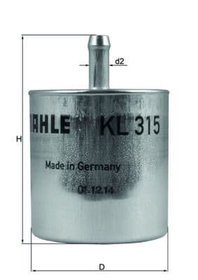 filtru combustibil MAHLE KL 315