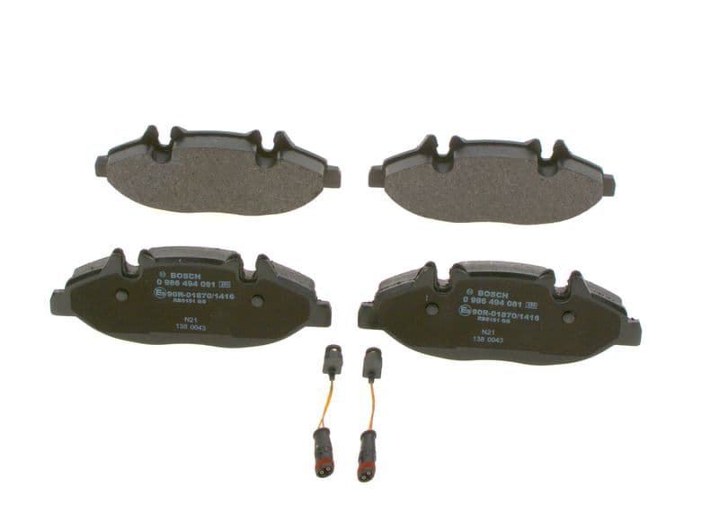 set placute frana,frana disc BOSCH 0 986 494 081