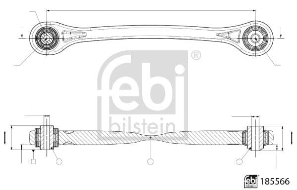 Brat, suspensie roata FEBI BILSTEIN 185566