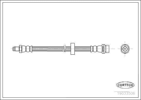 Furtun frana CORTECO 19033506