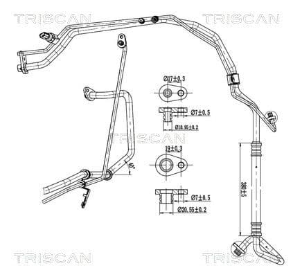 conducta presiune variabila,aer conditionat TRISCAN 9010 28094