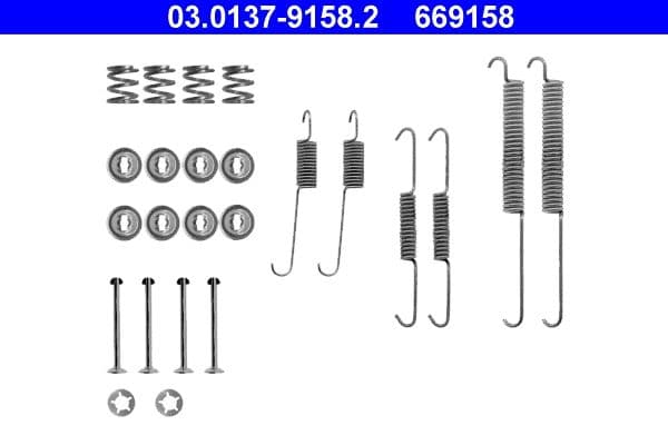 Set accesorii, sabot de frana ATE 03.0137-9158.2