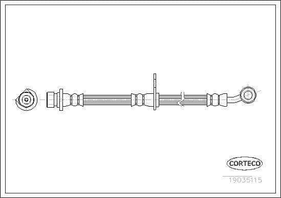 Furtun frana CORTECO 19035115