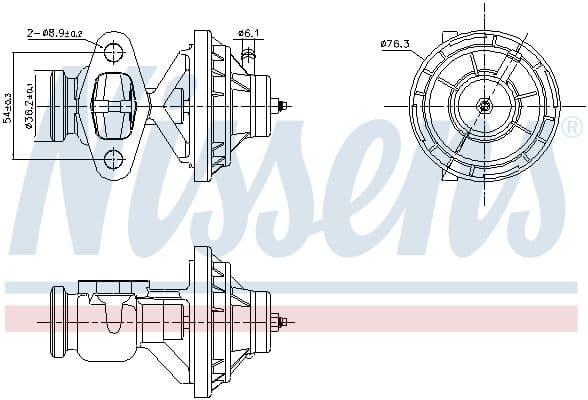Supapa EGR NISSENS ** FIRST FIT ** 98342