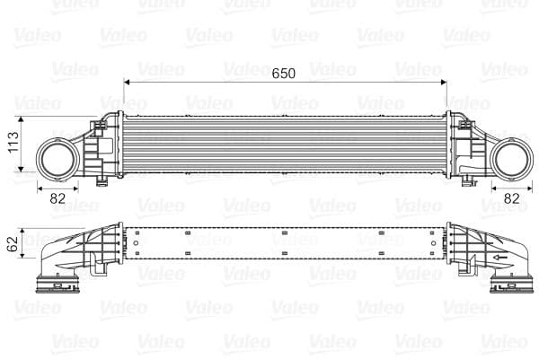 Intercooler, compresor VALEO 818587