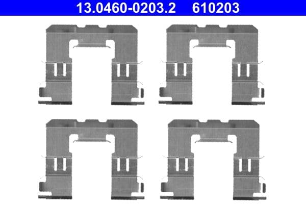 Set accesorii, placute frana ATE 13.0460-0203.2