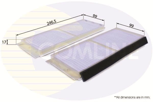 Filtru, aer habitaclu COMLINE EKF269