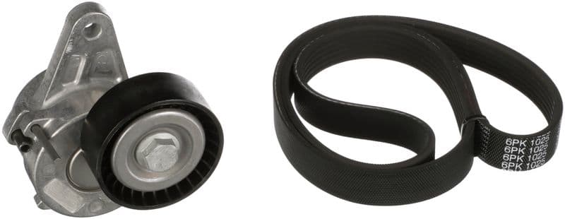 Set curea transmisie cu caneluri GATES Micro-V® K016PK1025