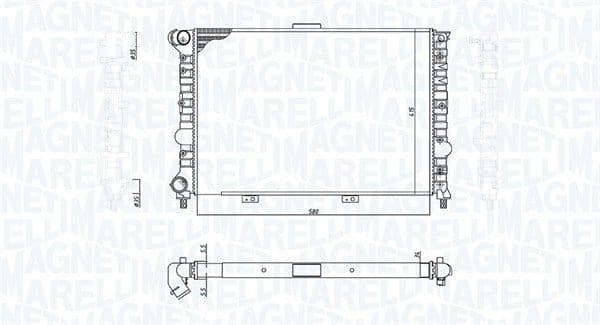 Radiator, racire motor MAGNETI MARELLI 350213184900