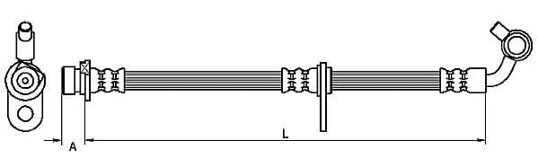 Furtun frana METZGER AUTOTEILE 4111081