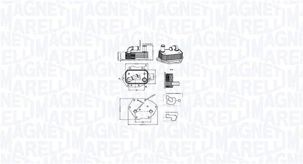 Radiator ulei, ulei motor MAGNETI MARELLI 350300002600