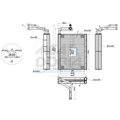 Evaporator, aer conditionat MEAT & DORIA 997148
