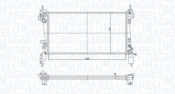 Radiator, racire motor MAGNETI MARELLI 350213172600