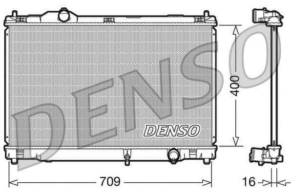 Radiator, racire motor DENSO DRM51008
