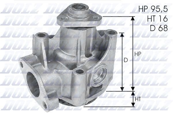 Pompă de apă, răcire motor DOLZ L135