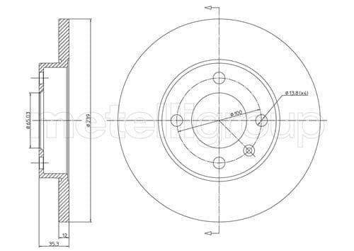 Disc frana METELLI 23-0053
