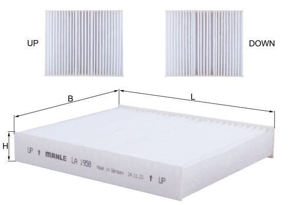 Filtru, aer habitaclu KNECHT LA 1958