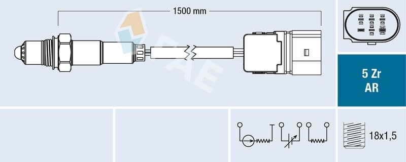Sonda Lambda FAE 75351