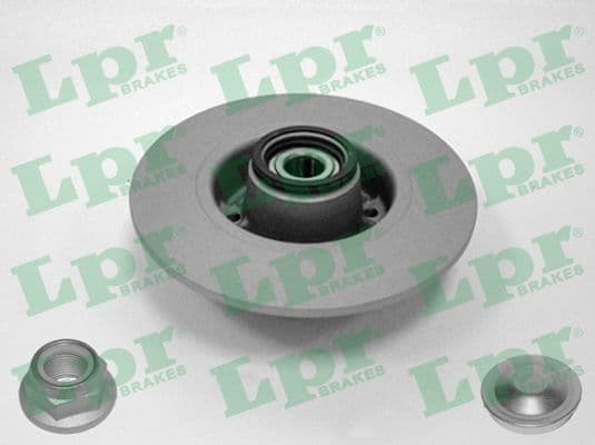 Disc frana LPR HUB BRAKE DISC LINE - FULL COATED R1005PRCA