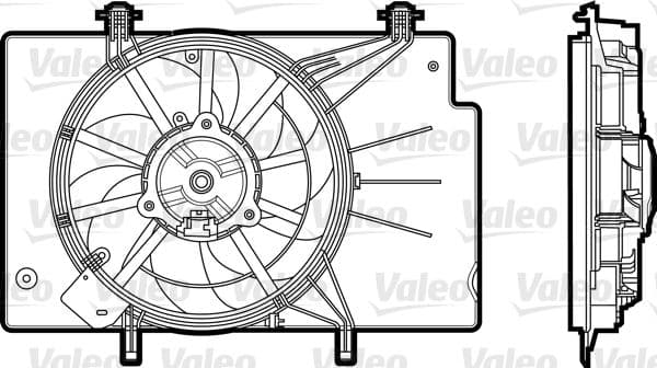 Ventilator, radiator VALEO 696344