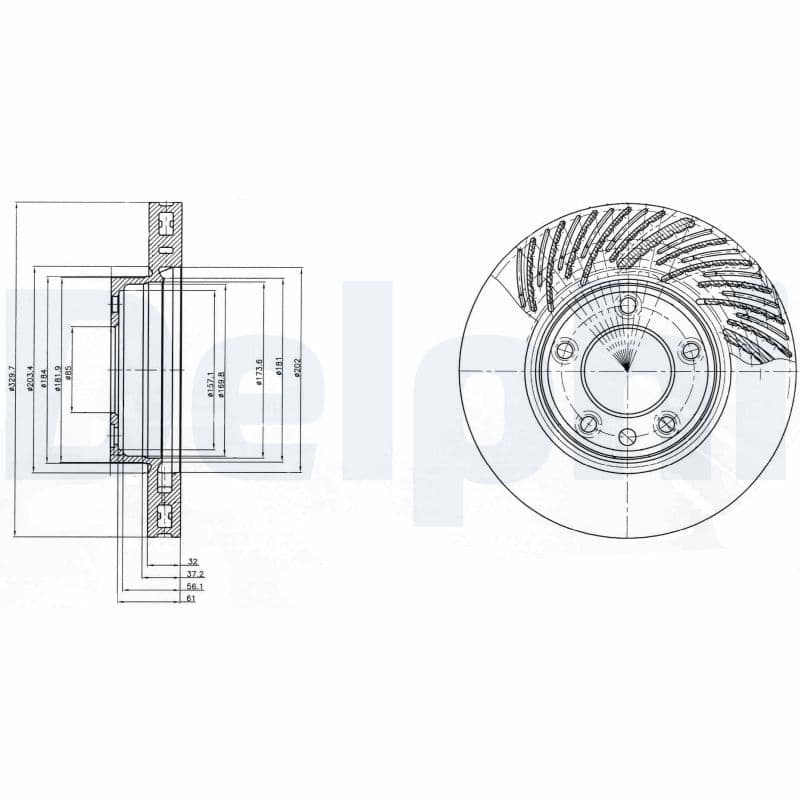 Disc frana DELPHI BG9949