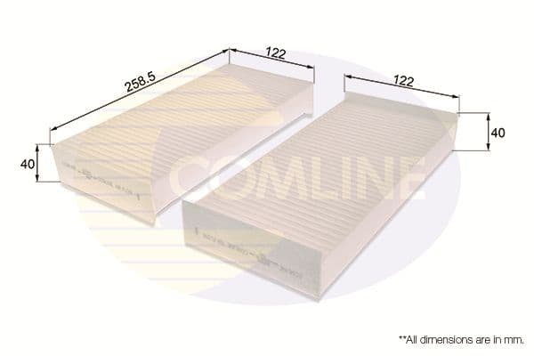 Filtru, aer habitaclu COMLINE EKF231