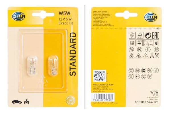 Bec, semnalizator HELLA STANDARD 8GP 003 594-123