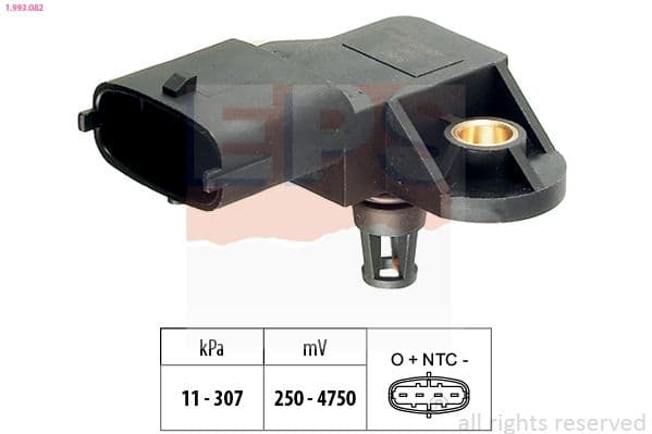 senzor presiune aer EPS Made in Italy - OE Equivalent 1.993.082