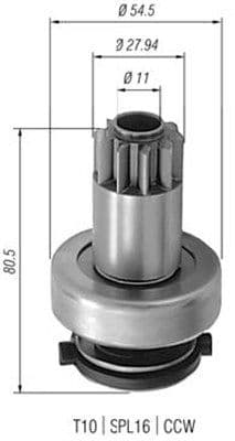 Pinion electromotor MAGNETI MARELLI 940113020308