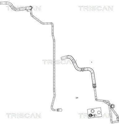 Furtun hidraulic, sistem de directie TRISCAN 8516 29011