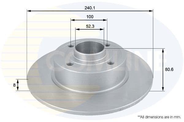 Disc frana COMLINE ADC1555