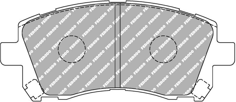 set placute frana,frana disc FERODO FDS1327