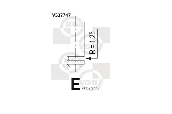 Supapa evacuare BGA V537747