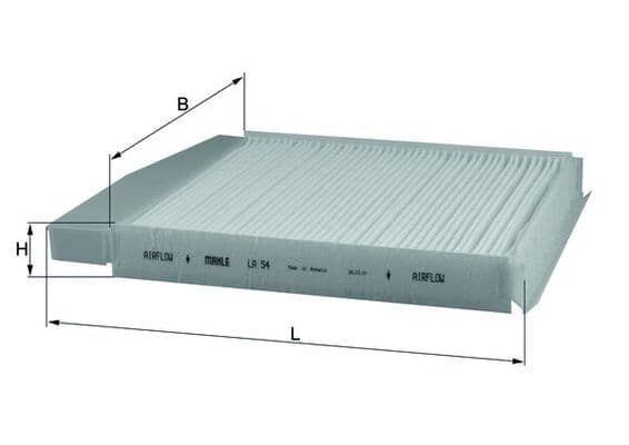 Filtru, aer habitaclu MAHLE LA 54